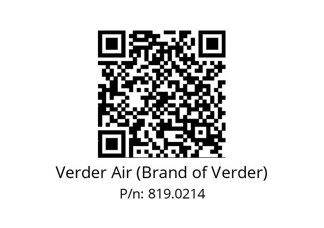   Verder Air (Brand of Verder) 819.0214