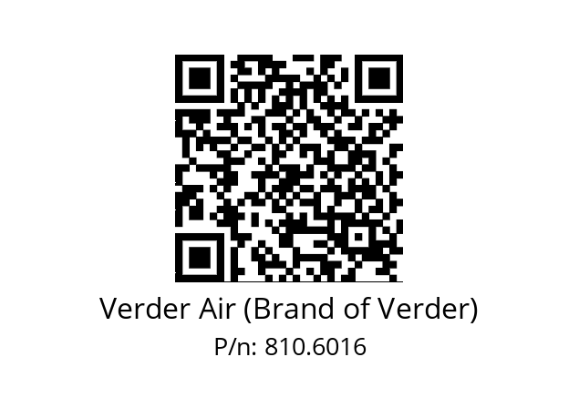   Verder Air (Brand of Verder) 810.6016