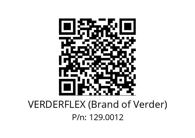   VERDERFLEX (Brand of Verder) 129.0012