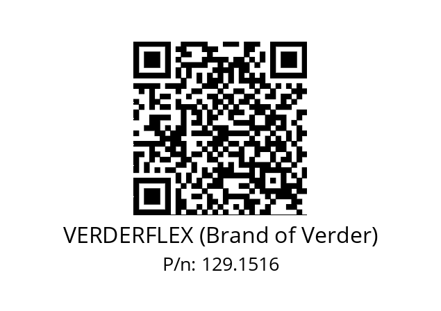   VERDERFLEX (Brand of Verder) 129.1516