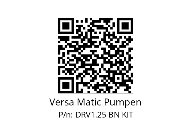   Versa Matic Pumpen DRV1.25 BN KIT