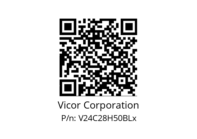   Vicor Corporation V24C28H50BLx