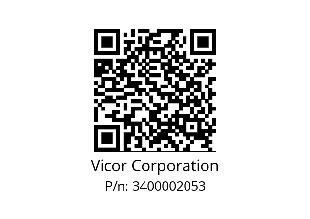   Vicor Corporation 3400002053