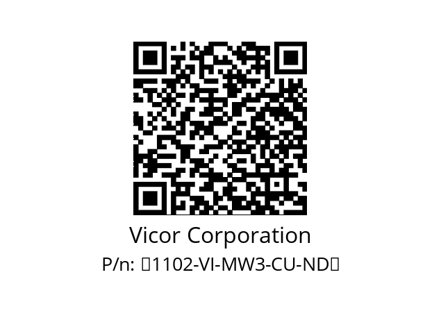  VI-MW3-CU Vicor Corporation ‎1102-VI-MW3-CU-ND‎