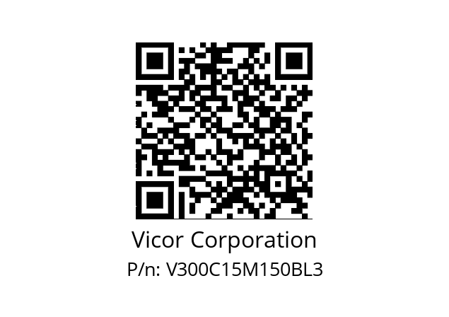   Vicor Corporation V300C15M150BL3