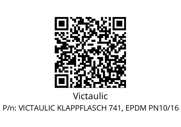   Victaulic VICTAULIC KLAPPFLASCH 741, EPDM PN10/16