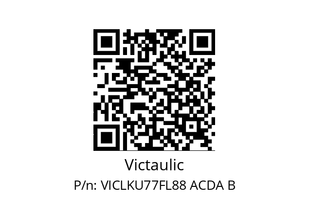   Victaulic VICLKU77FL88 ACDA B