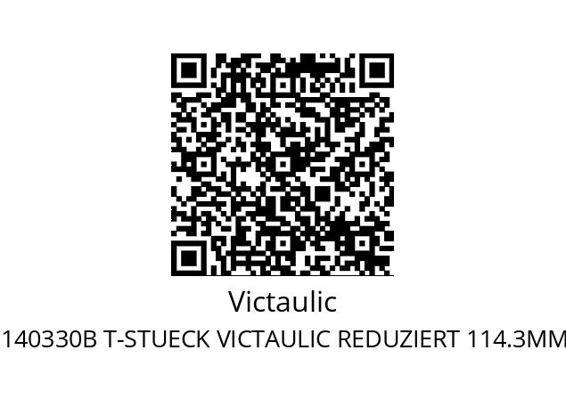   Victaulic F00290114000022 !029G001140330B T-STUECK VICTAULIC REDUZIERT 114.3MM VERZINKT M.INNENGEWINDE 1"