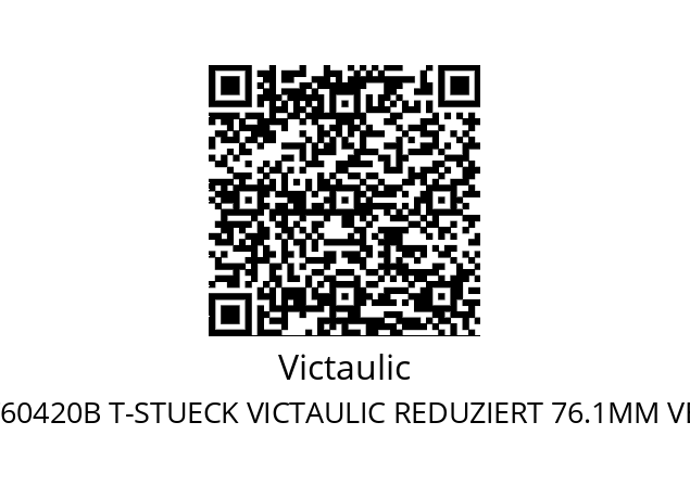   Victaulic F00290076000002 !029G000760420B T-STUECK VICTAULIC REDUZIERT 76.1MM VERZINKT M.INNENGEWINDE 1 1/4"