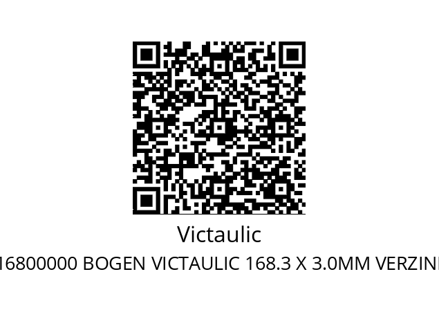   Victaulic F00100168000003 F010G0016800000 BOGEN VICTAULIC 168.3 X 3.0MM VERZINKT 90GRAD BEIDSEITIG GENUTET