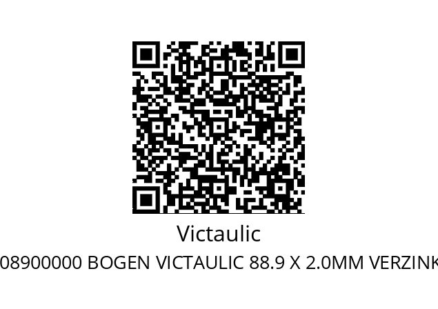   Victaulic F00100089000002 F010G0008900000 BOGEN VICTAULIC 88.9 X 2.0MM VERZINKT 90GRAD BEIDSEITIG GENUTET