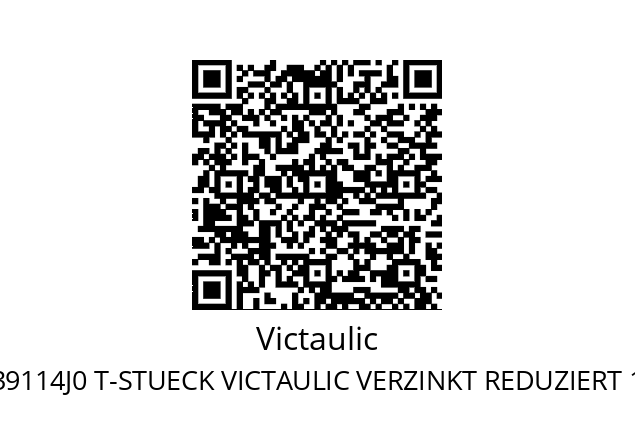   Victaulic F00250139000005 F025G00139114J0 T-STUECK VICTAULIC VERZINKT REDUZIERT 139.7 X114.3MM ALLSEITIG GENUT