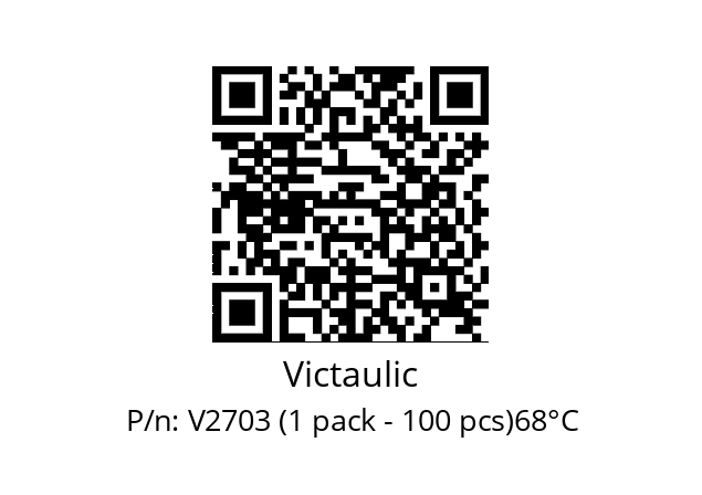   Victaulic V2703 (1 pack - 100 pcs)68°C