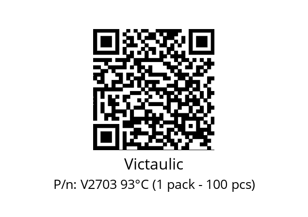   Victaulic V2703 93°C (1 pack - 100 pcs)