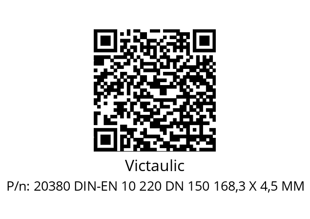   Victaulic 20380 DIN-EN 10 220 DN 150 168,3 X 4,5 MM