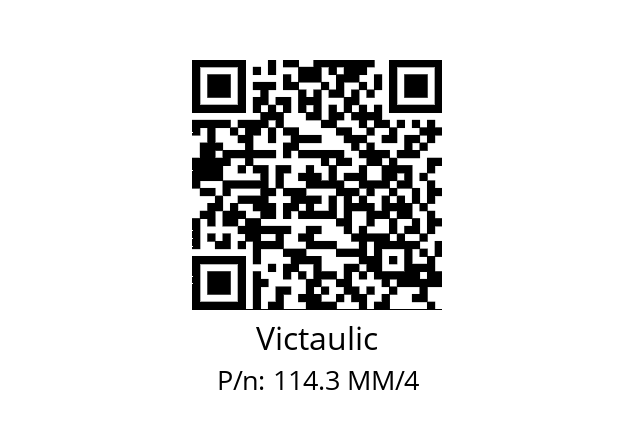   Victaulic 114.3 MM/4