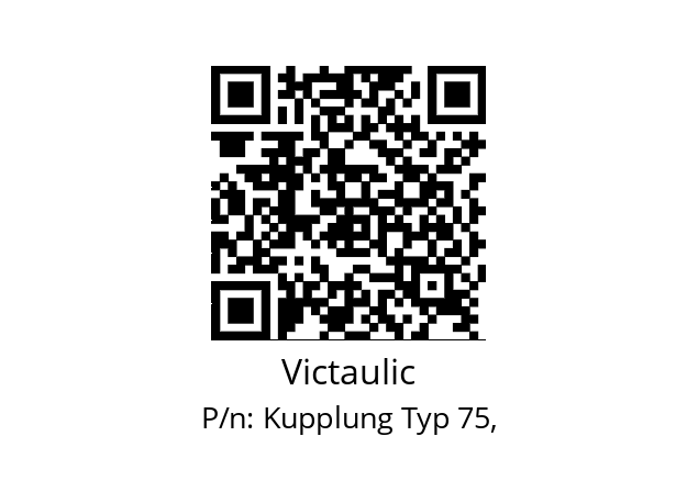   Victaulic Kupplung Typ 75,