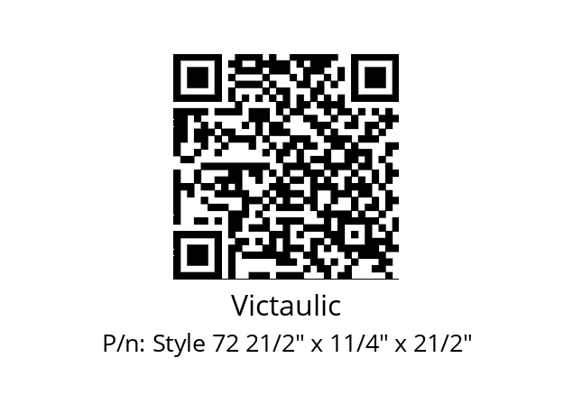   Victaulic Style 72 21/2" x 11/4" x 21/2"