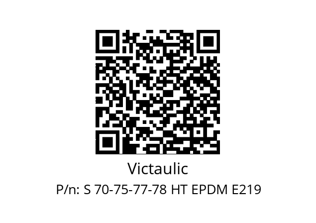   Victaulic S 70-75-77-78 HT EPDM E219