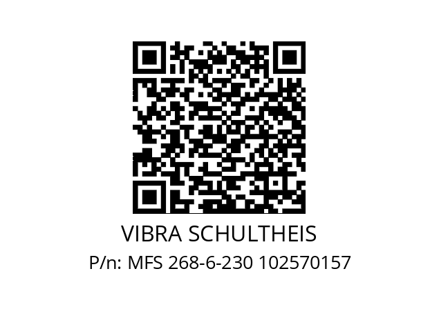   VIBRA SCHULTHEIS MFS 268-6-230 102570157