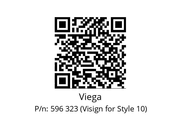   Viega 596 323 (Visign for Style 10)