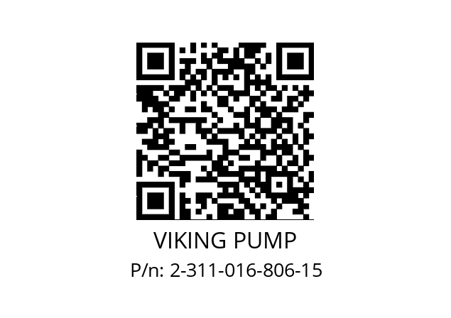   VIKING PUMP 2-311-016-806-15