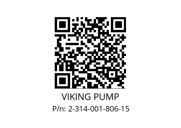   VIKING PUMP 2-314-001-806-15