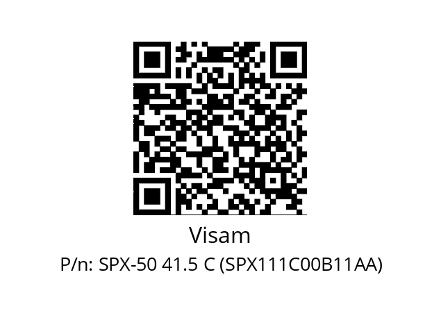   Visam SPX-50 41.5 C (SPX111C00B11AA)