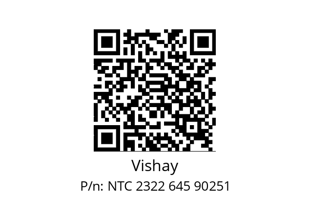   Vishay NTC 2322 645 90251