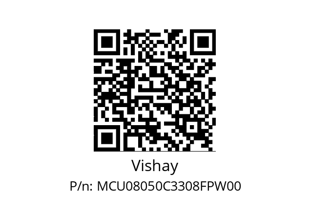   Vishay MCU08050C3308FPW00