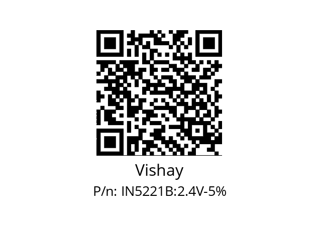   Vishay IN5221B:2.4V-5%