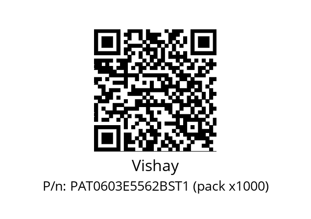   Vishay PAT0603E5562BST1 (pack x1000)