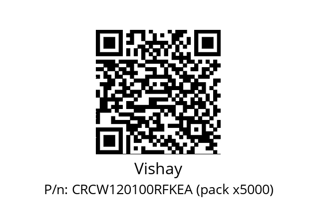   Vishay CRCW120100RFKEA (pack x5000)