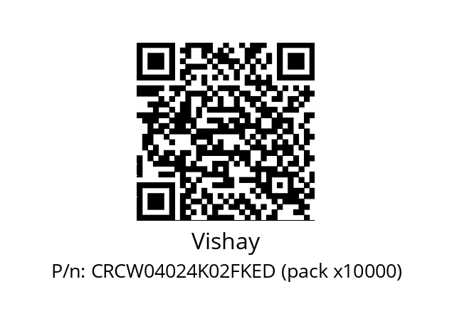   Vishay CRCW04024K02FKED (pack x10000)