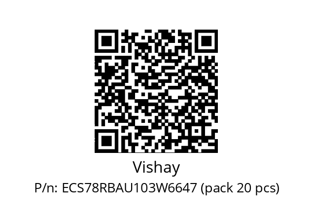   Vishay ECS78RBAU103W6647 (pack 20 pcs)