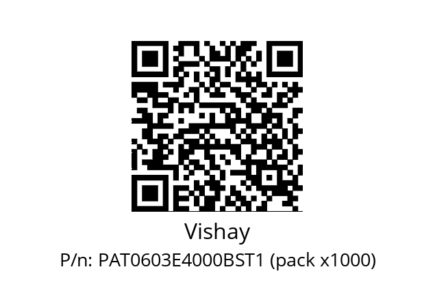   Vishay PAT0603E4000BST1 (pack x1000)