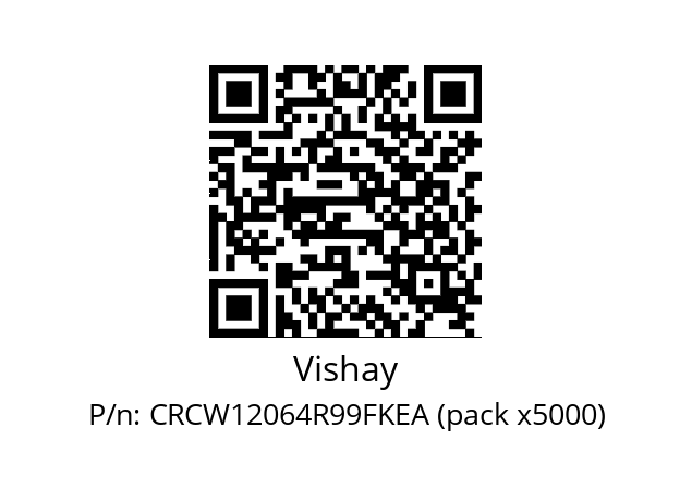   Vishay CRCW12064R99FKEA (pack x5000)