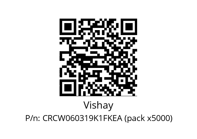   Vishay CRCW060319K1FKEA (pack x5000)