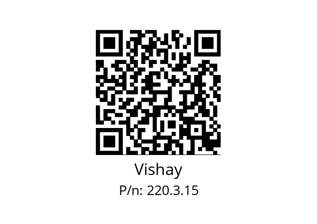   Vishay 220.3.15