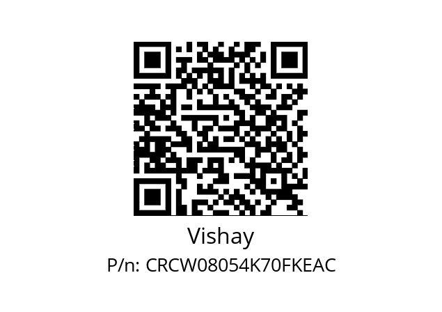   Vishay CRCW08054K70FKEAC