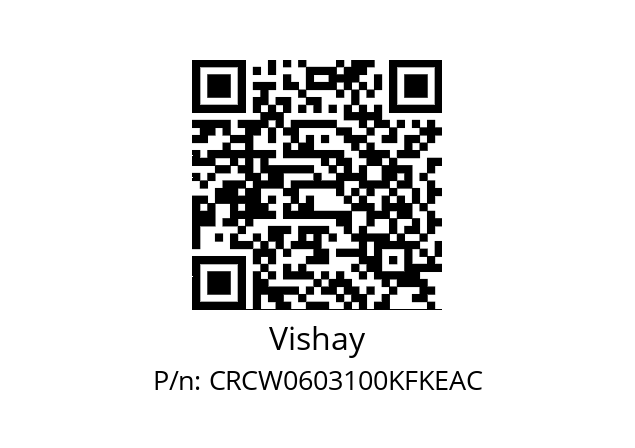   Vishay CRCW0603100KFKEAC