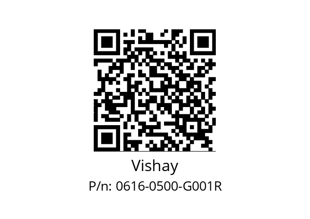   Vishay 0616-0500-G001R