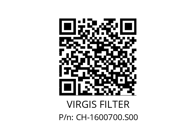   VIRGIS FILTER CH-1600700.S00