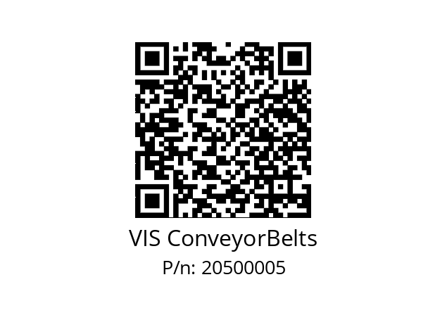  F 6/1 E F15 / V / 0 VIS ConveyorBelts 20500005