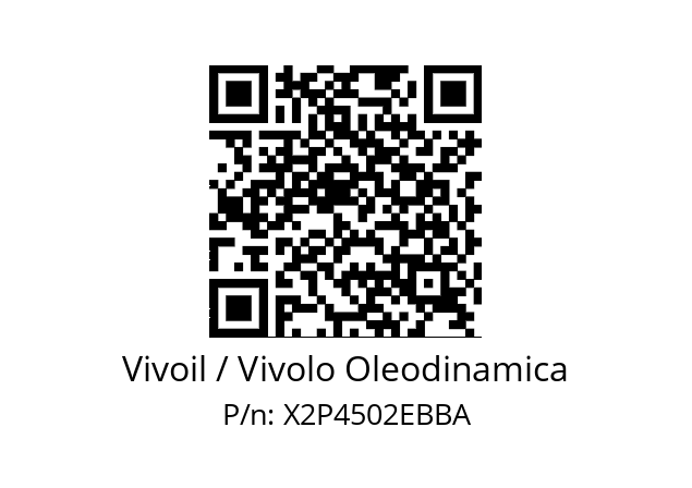   Vivoil / Vivolo Oleodinamica X2P4502EBBA