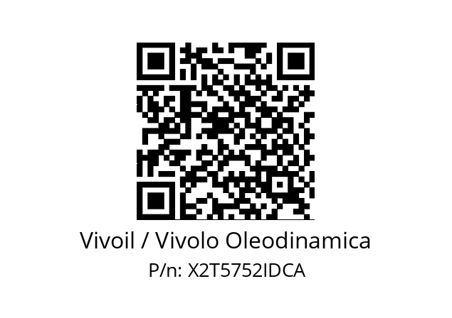   Vivoil / Vivolo Oleodinamica X2T5752IDCA