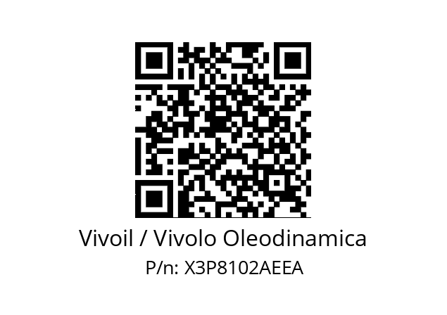   Vivoil / Vivolo Oleodinamica X3P8102AEEA