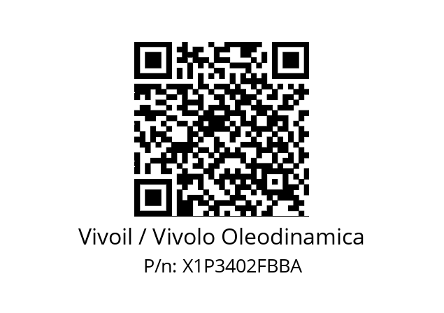   Vivoil / Vivolo Oleodinamica X1P3402FBBA