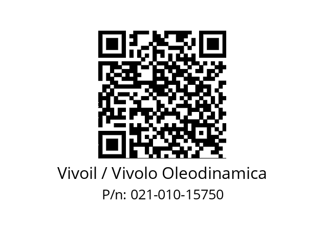   Vivoil / Vivolo Oleodinamica 021-010-15750