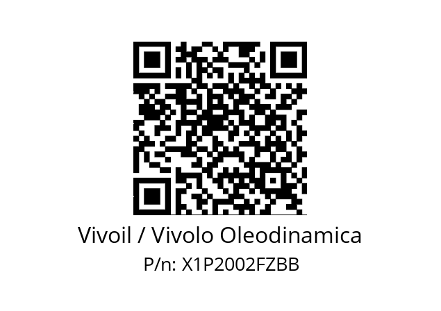   Vivoil / Vivolo Oleodinamica X1P2002FZBB